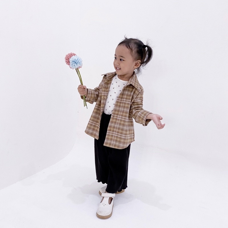 ByMeldev Kids - Kemeja Flanel Anak Unisex