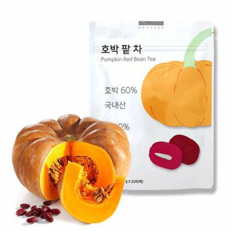 Jual {READY} Korea Pumpkin Red bean tea (isi 20tea bag) Indonesia
