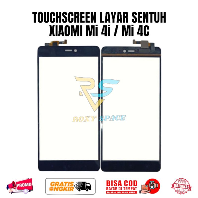 Touchscreen Xiaomi Mi4i Mi Mi4i Mi-4i / Mi4C Mi 4C Mi-4C Touch screen Layar sentuh ts tc Ori