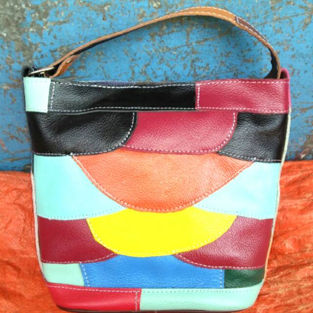 [KULIT ASLI] Tas Selempang Wanita Kulit Asli Oleh-oleh Souvenir Khas Jogja