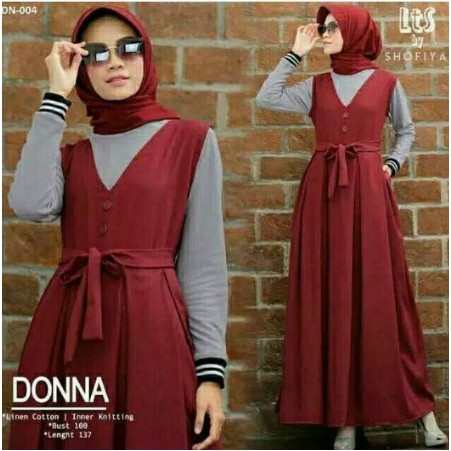 termurah/baju/dress/muslim/busana/kekinian/maxy sakura maxi Qori by al 031117