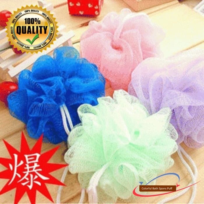 FAS Spon Mandi 15 gr Colorfull Bath Spons Puff