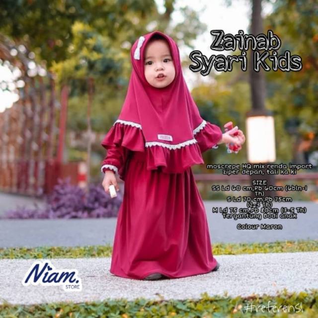 Zainab Gamis Syari Kids