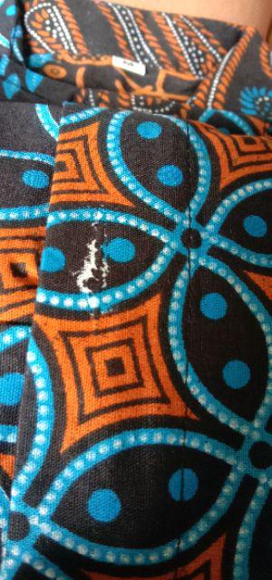 Maura Couple - Sania Ruffle Batik Couple Ori Ndoro Jowi Garansi Termurah Shopee -  Motif Seno Biru