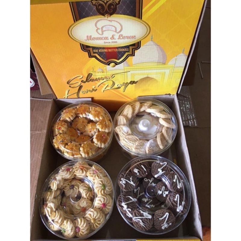 Kue Kering Paket Monica & Loren Biasa Isi 4 Toples Monica Loren Paket Biasa Kuker Monica Loren Murah