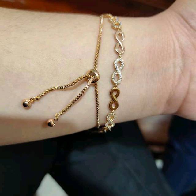 Gelang serut xuping lapis emas