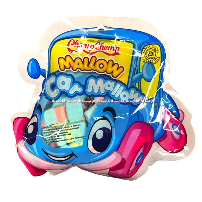 Chompchomp Cars Marsmallow 60gr Mars Mallow Model Car Mobil Permen Lunak Gummy Mars mellow Bentuk Chomp Chomp Chomps Mar Mallow Halal Unik Lucu Comb Comp Comb Comp