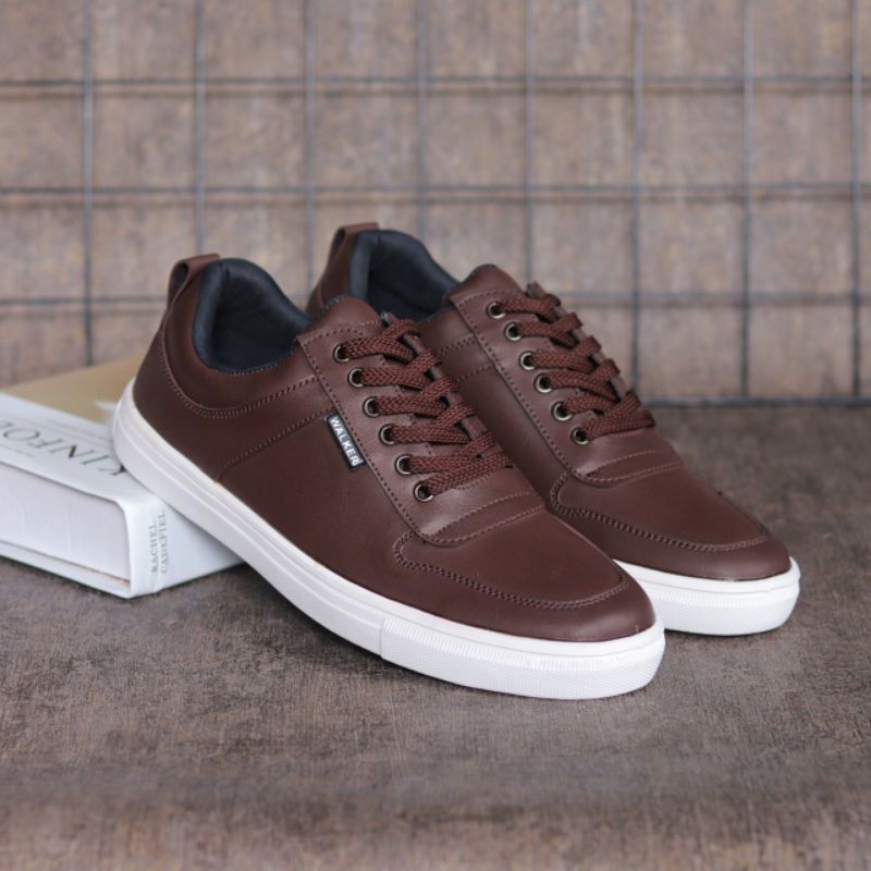 WOLF x TIAGO| SEPATU KULIT SYNTHETIC SNEAKERS PRIA KASUAL SPORTY CEVANY JELLAL ORIGINAL CH1