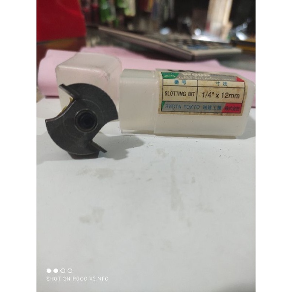 mata Profil Sloting Bit 1/4&quot; x12mm WOOD / Mata Router / Mata Profil Kayu Sloting Bit 12mm WOOD