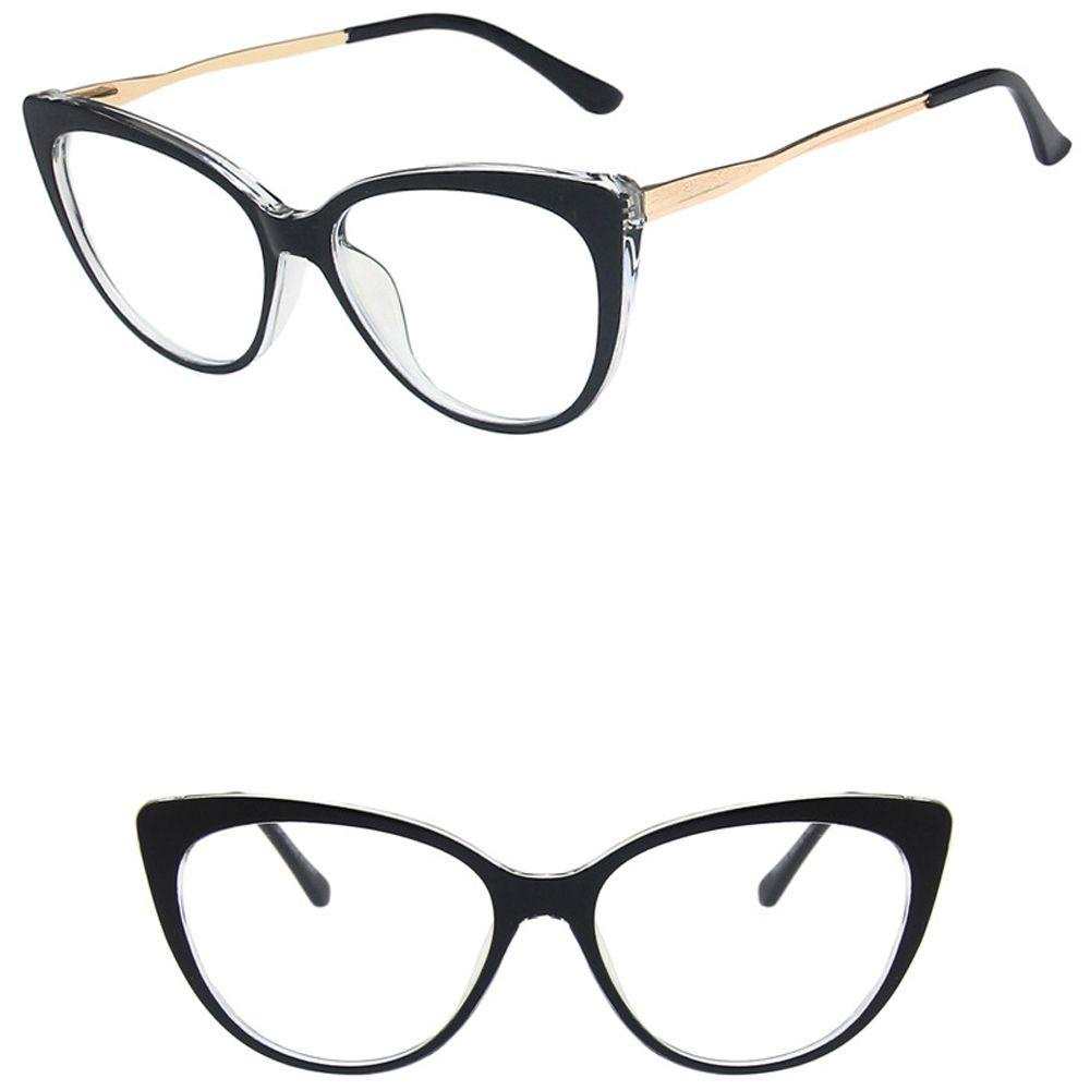 Mxbeauty Kacamata Anti Blue Light Motif Leopard Fashion Warna Gradasi Frame Metal Anti Radiasi Wanita Kaca Mata Optik