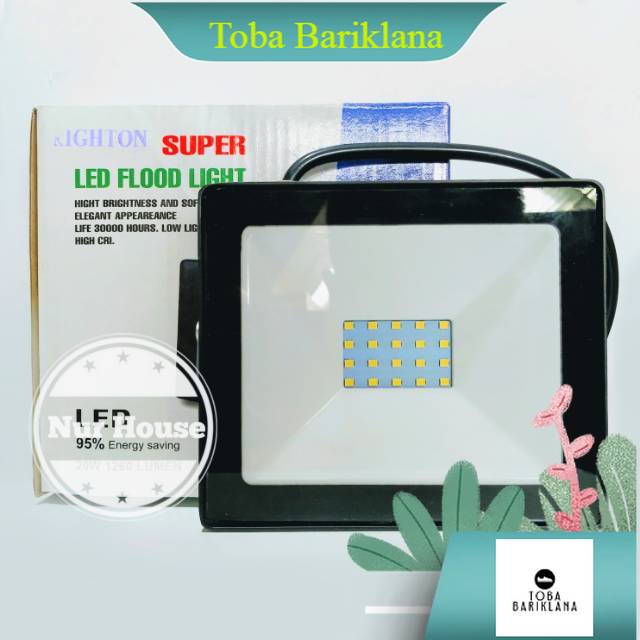 lampu sorot 20 watt led flood light 20 watt brighton lampu tembak lampu baner