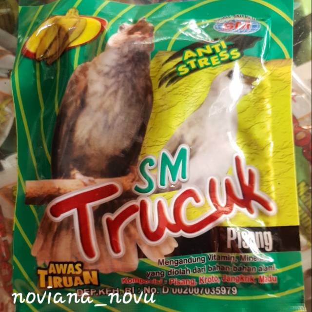 SM TRUCUK PUR PISANG PAKAN BURUNG VOER SINAR MATAHARI CROCOK TRUCUKAN