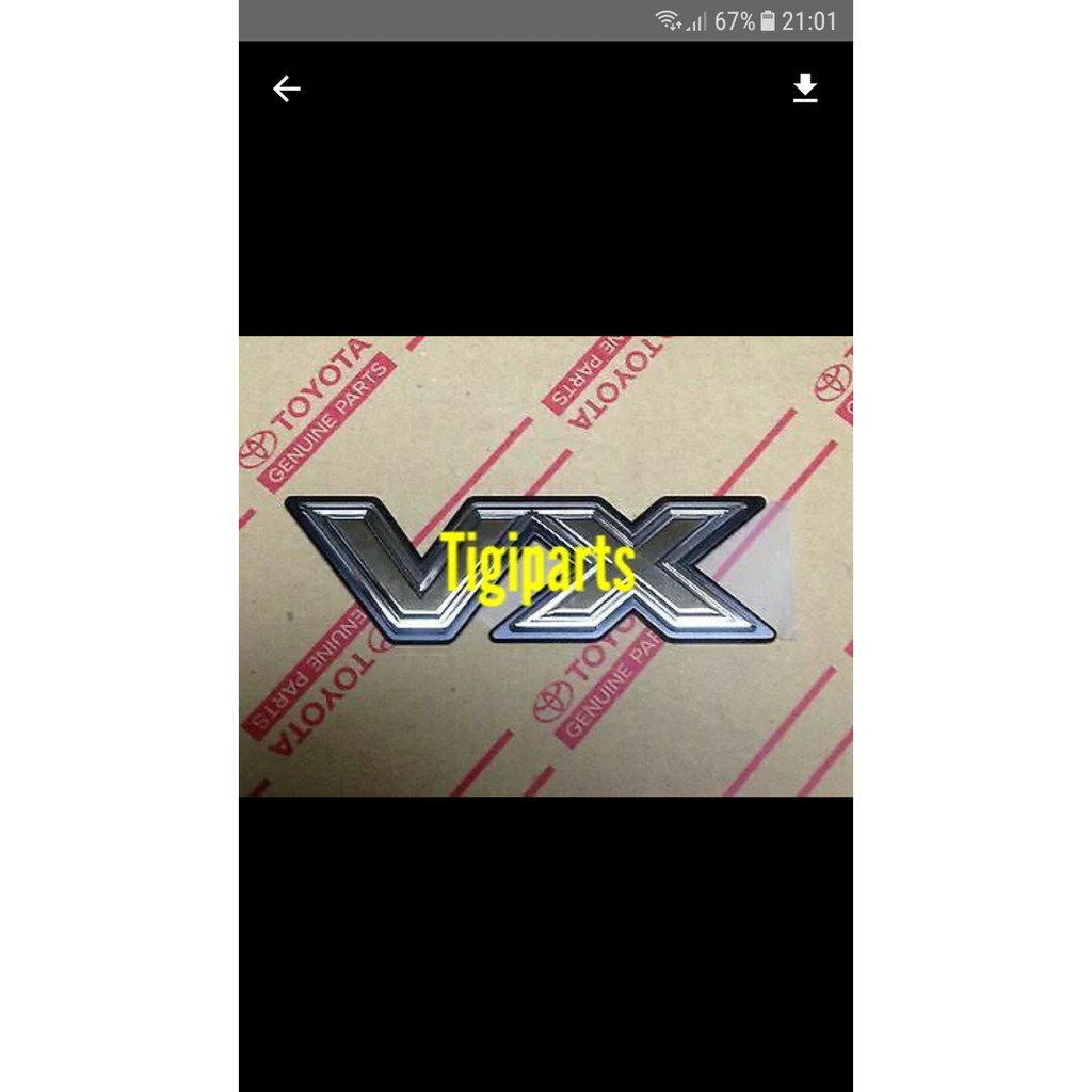 emblem VX landcruiser vx80 original
