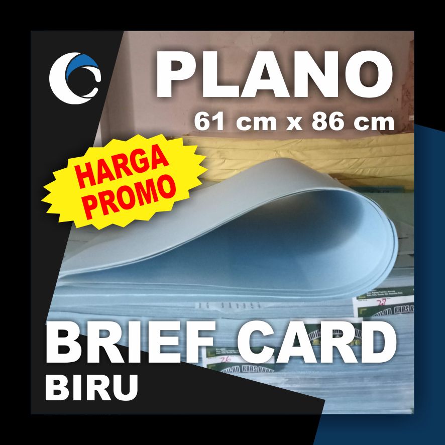 

KERTAS BC / BRIEF CARD BIRU 160 GSM Uk [ PLANO ] 61 cm X 86 cm ( 10 LEMBAR )