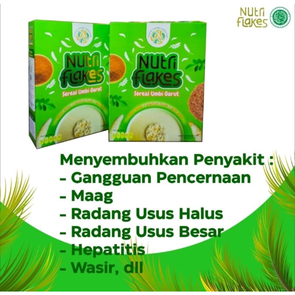 

Bny31 Cereal Nutriflakes - Original Sereal Umbi Garut Solusi Atasi Asam Lambung Maag Kronis Gerd