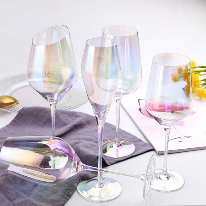 TD-DA LOULONG Gelas Cangkir Glass Crystal Wine Rainbow 650ml - XR1025