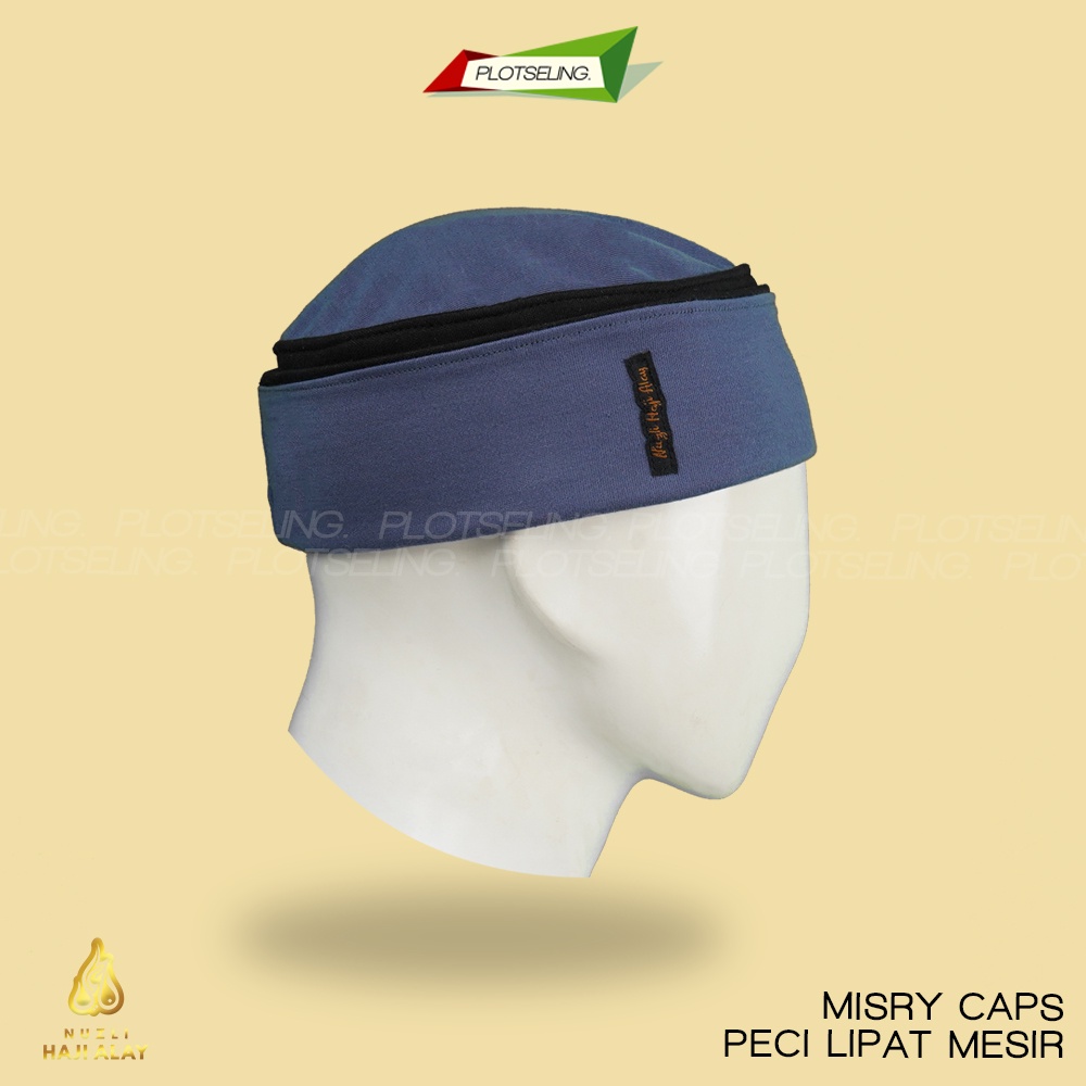 Peci Lipat Khas MESIR KAIN Premium Haji Alay Kopiah Pria Biru Putih Hitam Kopyah Bulat Sholat Habasya Maiyah Cak Nun Kopeah Solat Polos Anak Santri Dewasa Kupluk Laki Motif Rosal Hat Misry Caps Habasa Malaysia Oman Madinah Assagofah Terompah Turki NU Ori