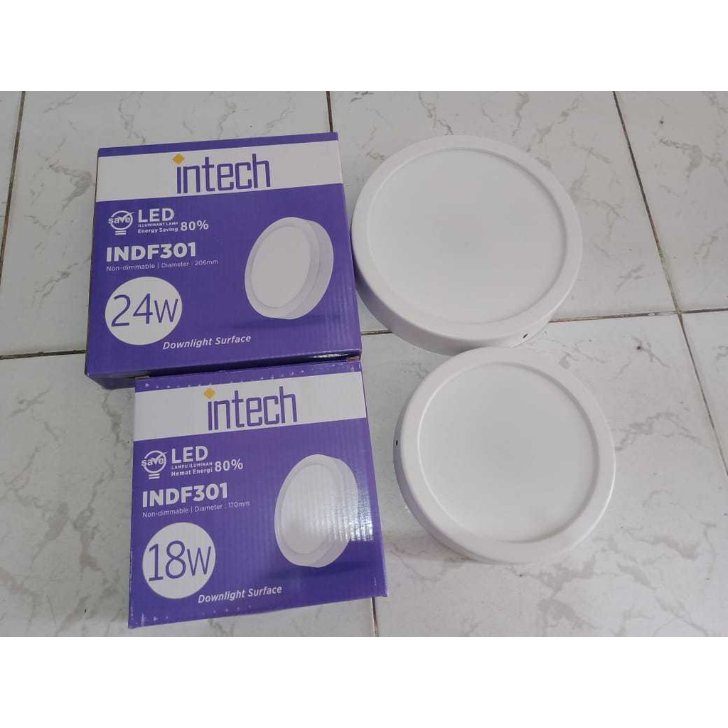 Intech Downlight Panel 18W OB Outbound - Putih