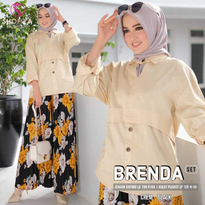 Brenda set ~ kulot plisket~