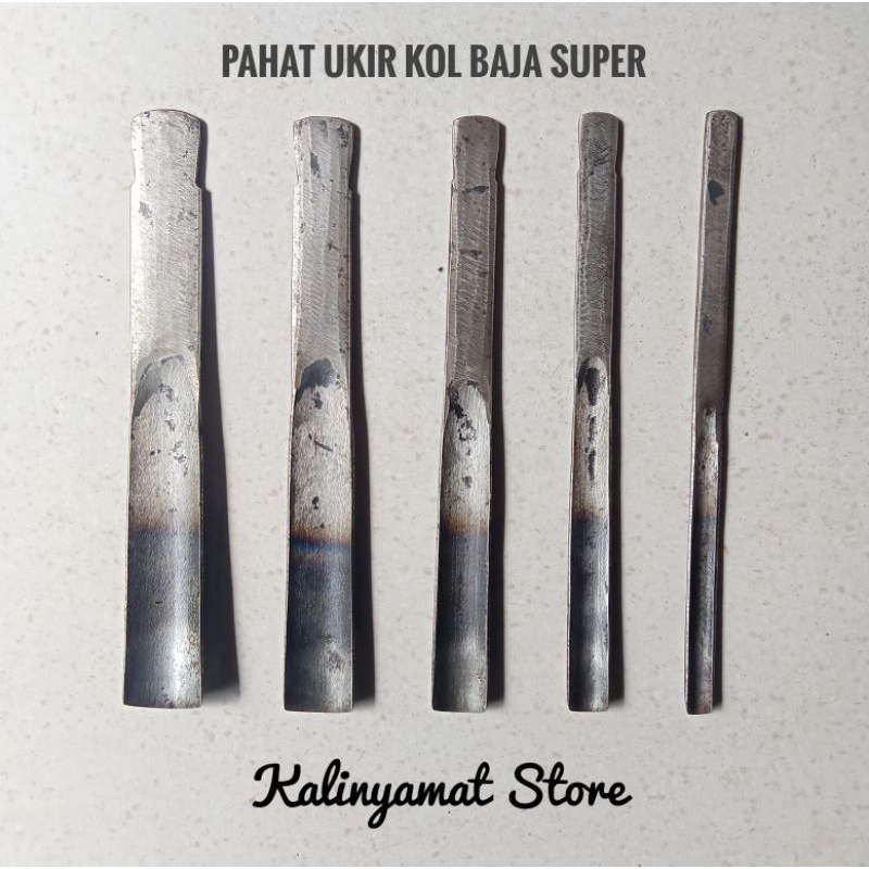PAHAT UKIR JEPARA PAHAT UKIR PAHAT UKIR KOL/LENGKUNG BAJA SET 5PCS