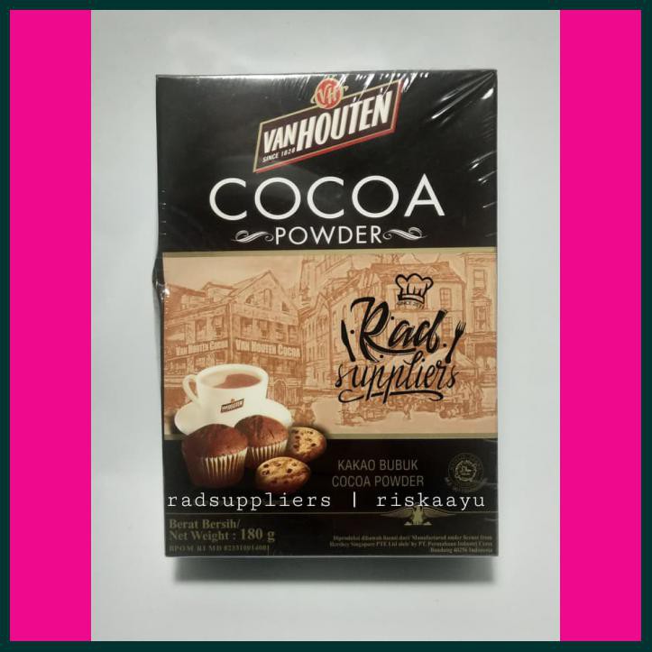 

VAN HOUTEN COCOA POWDER KEMASAN BESAR 180GRAM, CHOCOLATE POWDER..