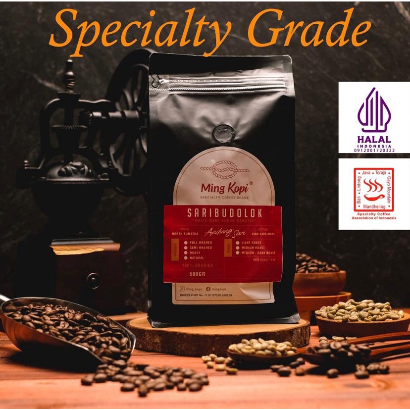 

Biji Kopi Arabika Andung Sari 500 gr Specialty Coffee Beans Ming Kopi mingkopi