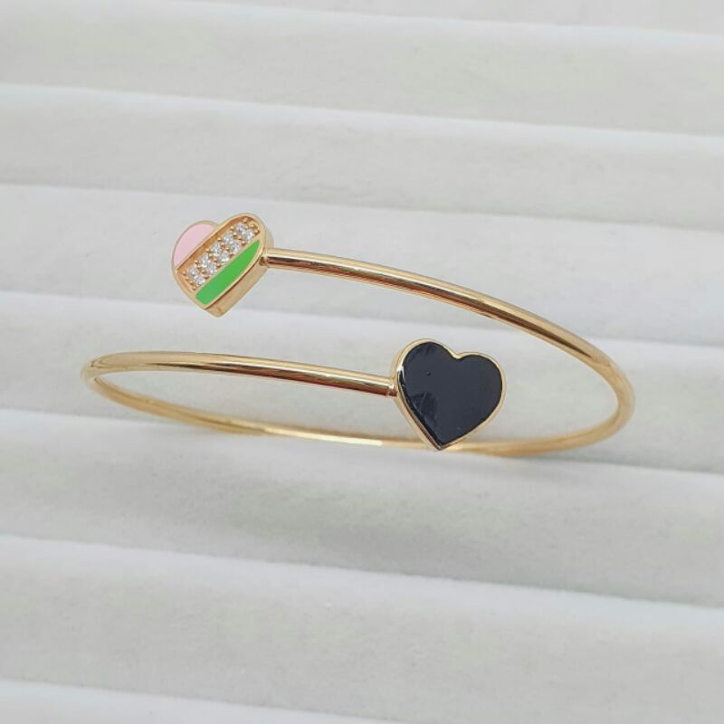 Gelang oval spiral love 375