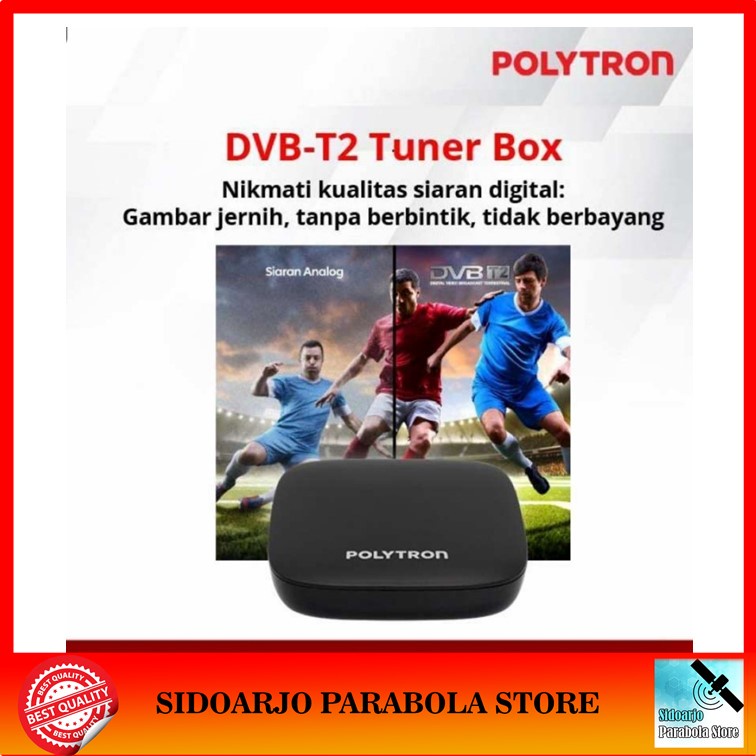 Set Top Box STB TV Digital DVBT2 Polytron PDV-610T2 DVB-T2 UHF SNI