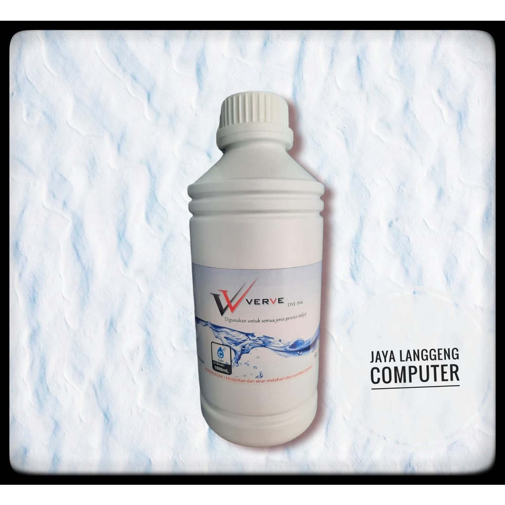 Tinta Refill / Isi Ulang Printer Epson,Canon,Hp, dll - Verve 1 Liter - Hitam