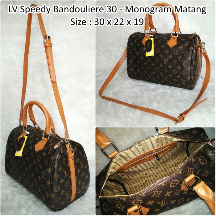 Promo Unik Tas LV Speedy Bandoliere 30 Monogram Matang Murah Diskon Berkualitas