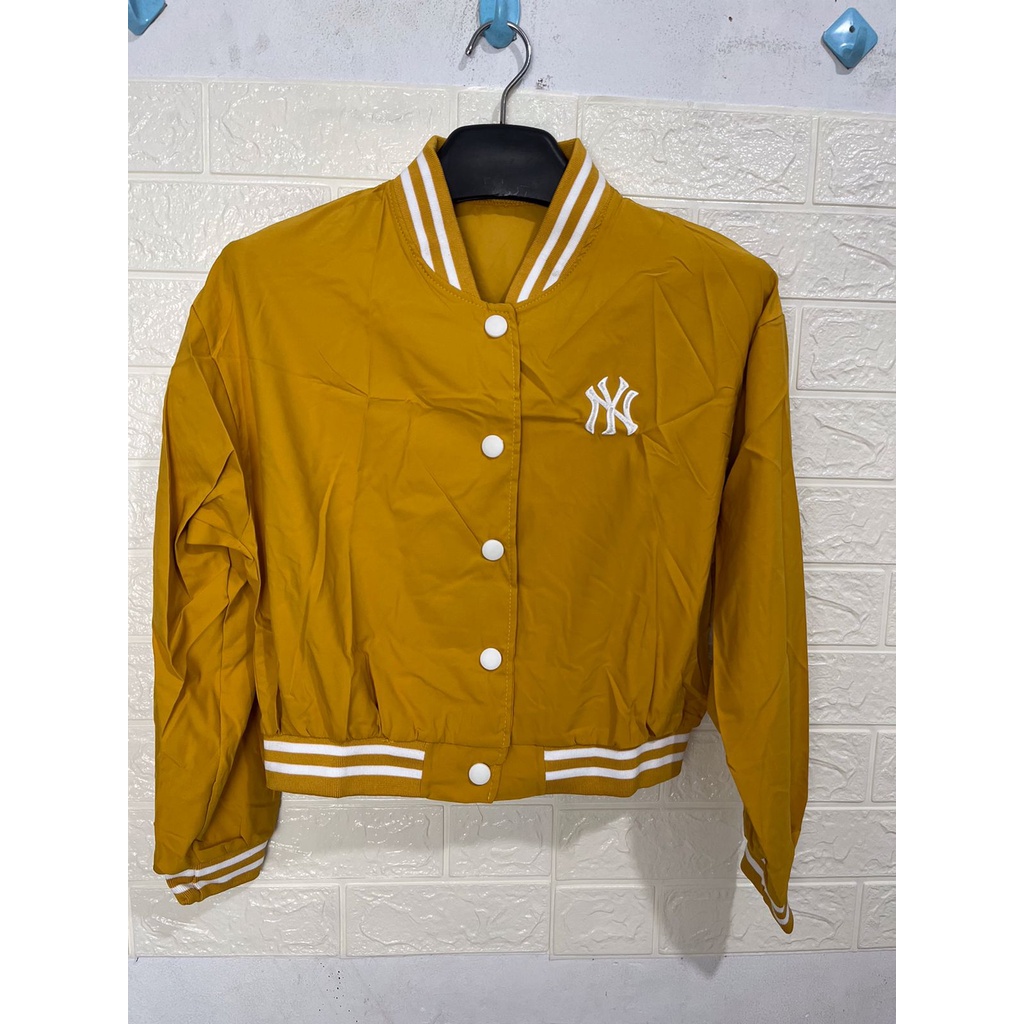 0812 Jaket IMPORT BOMBER NY Parasut jaket olahraga jogging wanita jaket lari sport sauna suit wanita jumbo