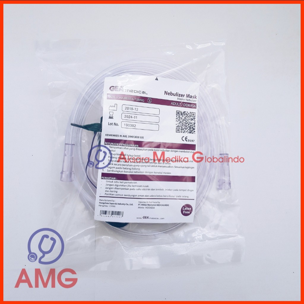 MASKER NEBULIZER DEWASA MASKER UAP #AMG