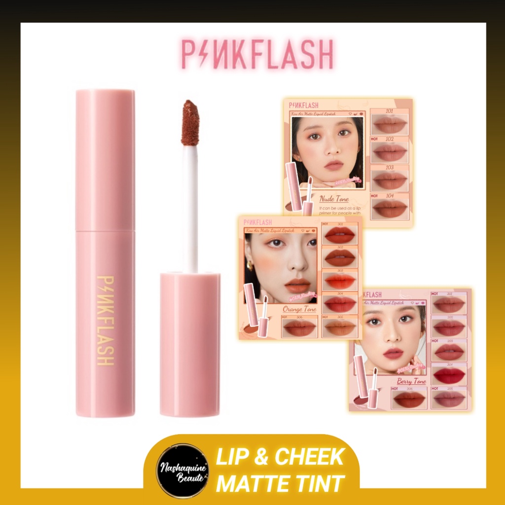 PINKFLASH M01 Lip &amp; Cheek Duo Matte Tint - Liquid Lipstick Waterproof