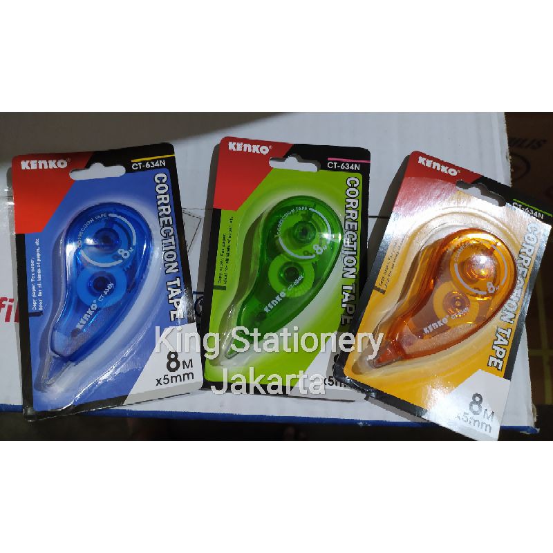 

[PCS] Tip x Roll / Tip-Ex / Correction Tape Kenko 8M CT634 Warna dikirim acak