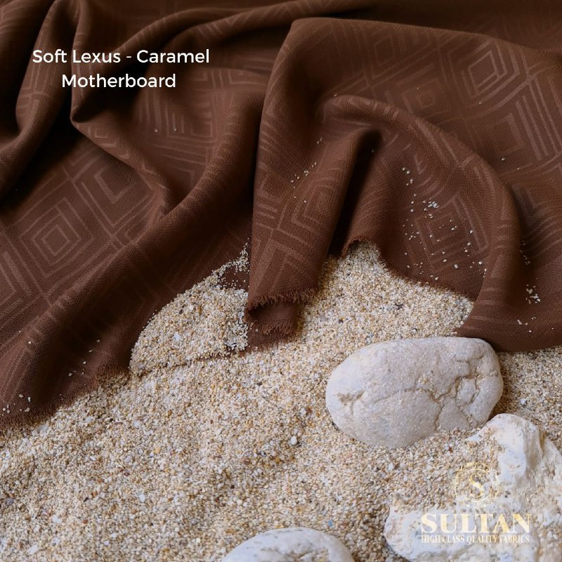 50CM EMBOS MOTHERBOARD SOFT LEXINA CARAMEL KAIN ABAYA SULTAN (MEREK LAMA: SOFT LEXUS)
