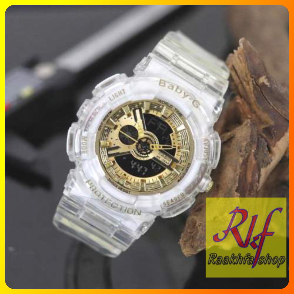 Jam Tangan G Shock GShock Baby G Remaja Wanita Perempuan Transparan digital BGA 110