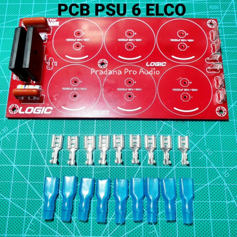 Pcb Psu 6 Elco (isi 6 Elco)