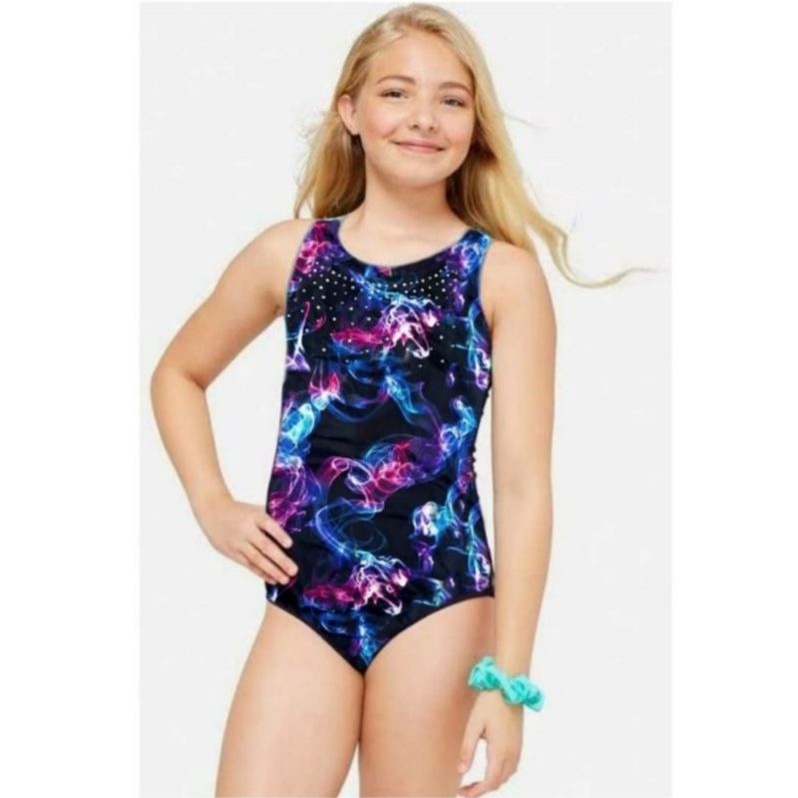 Justice gymnastic leotard galaxy