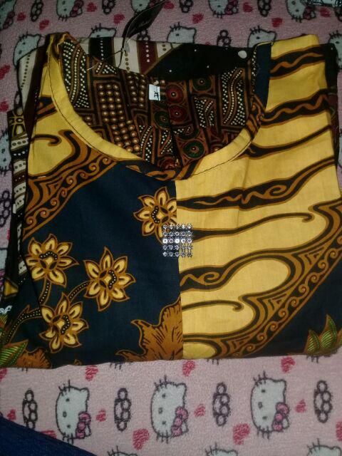 Gamis Batik Anak Kombinasi(balpong)