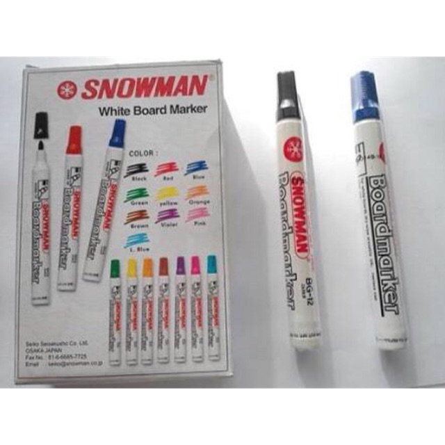 

Spidol White Board SNOWMAN / Spidol papan tulis