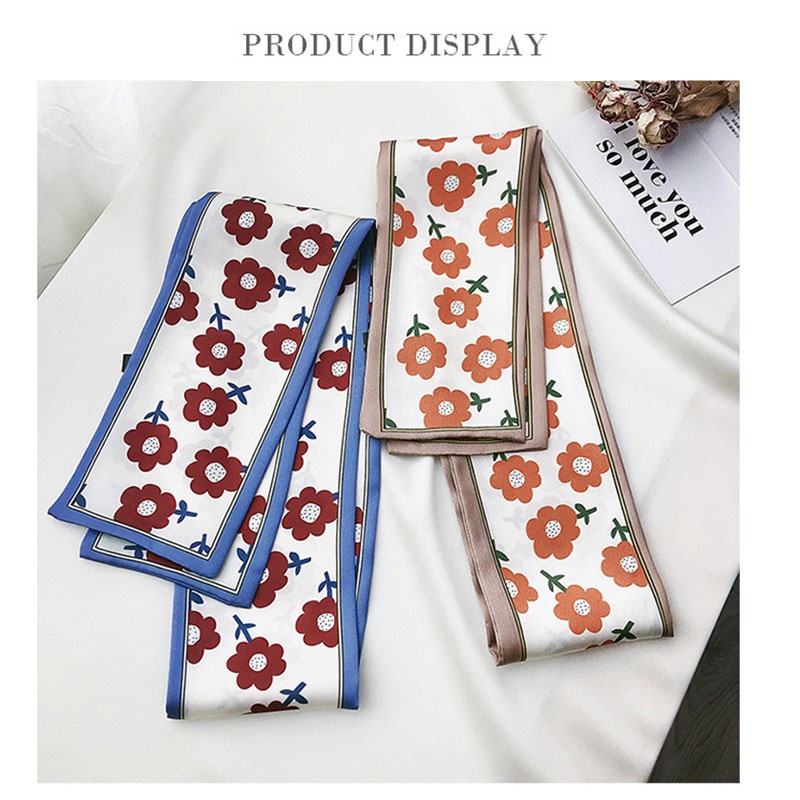 Syal/Ikat Kepala/Ikat Rambut Multifungsi Elegan/Desain Pita Prancis Wanita AM2