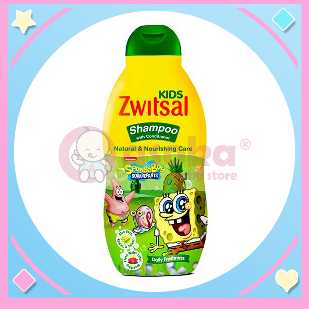 Zwitsal Kids Shampoo Green Natural &amp; Nourishing Care 180ml ASOKA