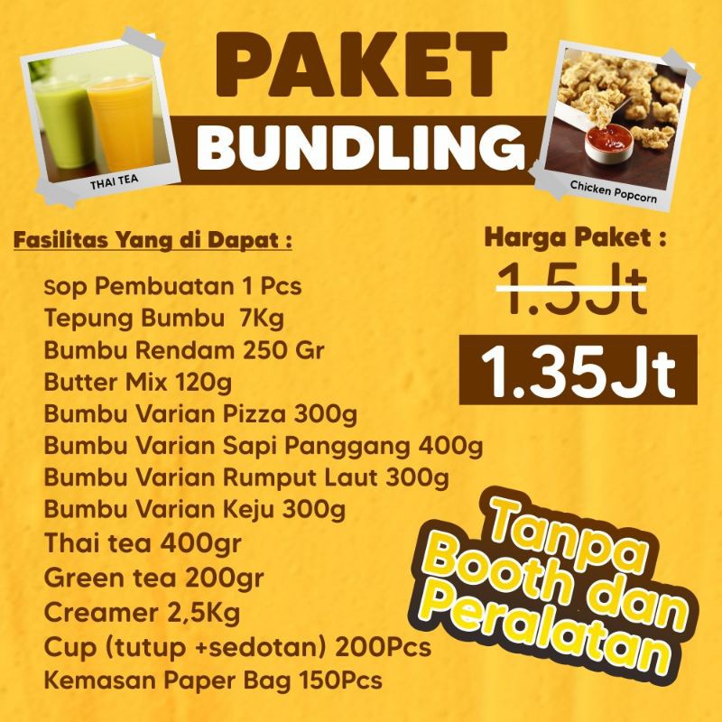 

Paket Usaha Ayam Popcorn