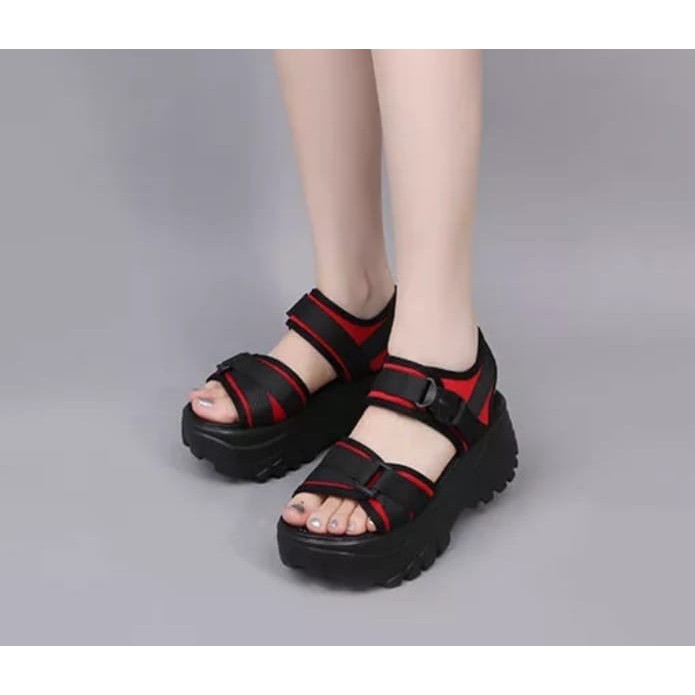 Alea Sandal Tali Wanita Wedges Tinggi FS250