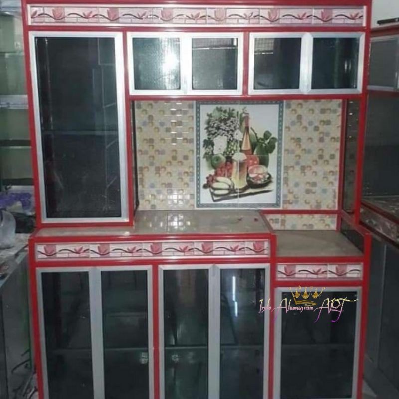 Lemari Dapur / Rak Dapur Besar - Kitchen Set Bahan Alumunium