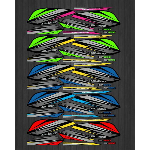 STIKER STRIPING LIST VARIASI GL PRO GL MX V1 GL200