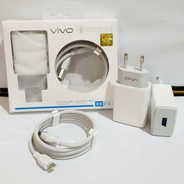 CHARGER ORIGINAL VIVO FAST CHARGING Qualcom 3.0Ampere [GARANSI]