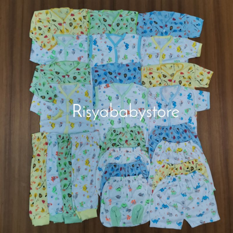 Perlengkapan bayi lahir lengkap /Paket 1 lusin BAJU BAYI SNI/ paket perlengkapan bayi 40 pcs / Grosir baju bayi newborn/ singlet bayi / waslap bayi /gurita bayi/ Baju newborn/ popok bayi-24 pcs/ 12 pasang NE