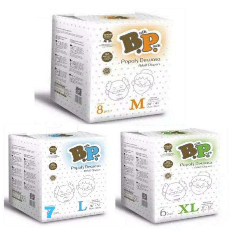 BP POPOK DEWASA TYPE PEREKAT BULK PACK