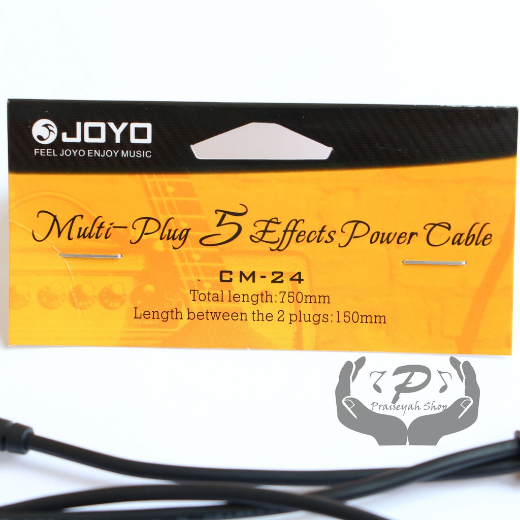 JOYO Daisy Chain 5 Way Plug Efek Gitar Power Supply Kabel Guitar Effec